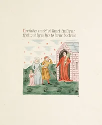 Ms. New Coll 380, f10r. The Antiquities of the Cathedral Church of Saint Mary, Carlisle, Drawn by Robert Carlile, 1795